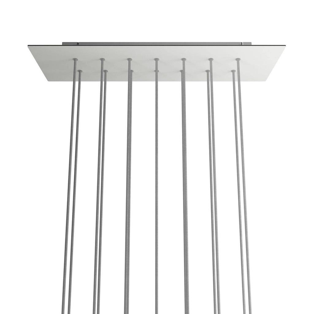 Rosone XXL Rose-One rettangolare a 14 fori e 6 fori laterali,