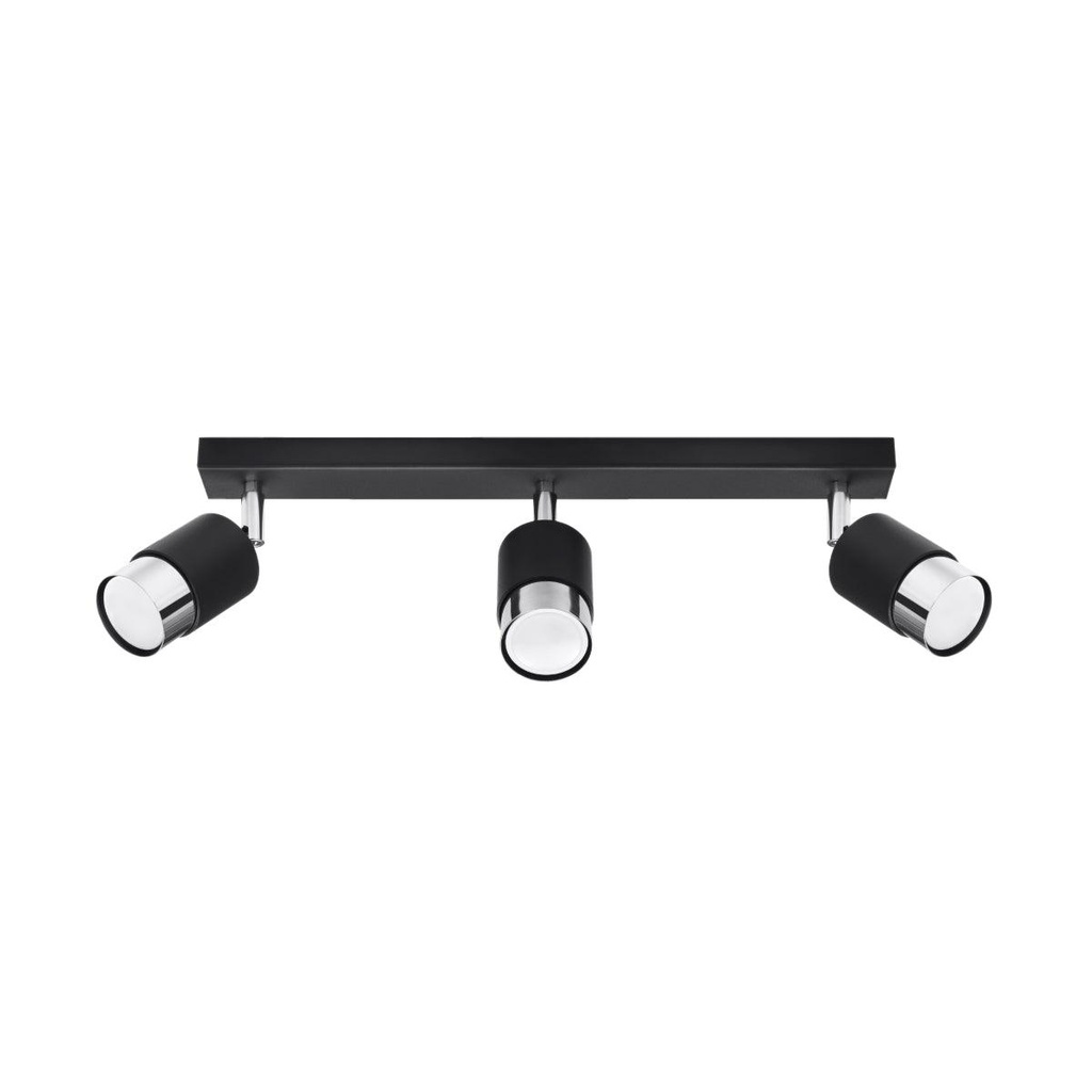 NERO 3 ceiling light black/chrome