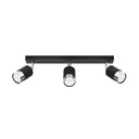 Lampada da soffitto NERO 3 nero/cromo