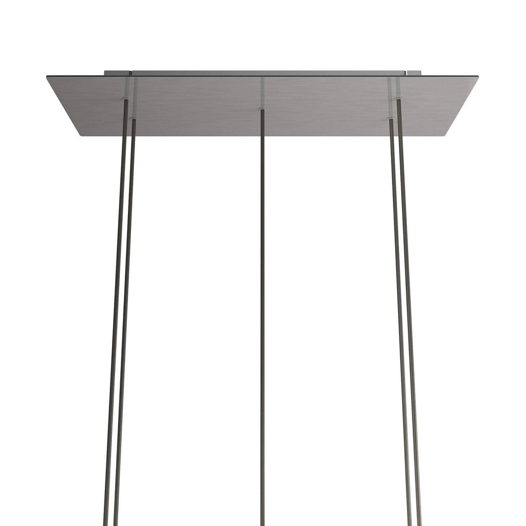 Rose-One rectangular XXL rosette with 5 holes and 6 side holes,