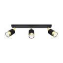 Lampada da soffitto NERO 3 nero/oro