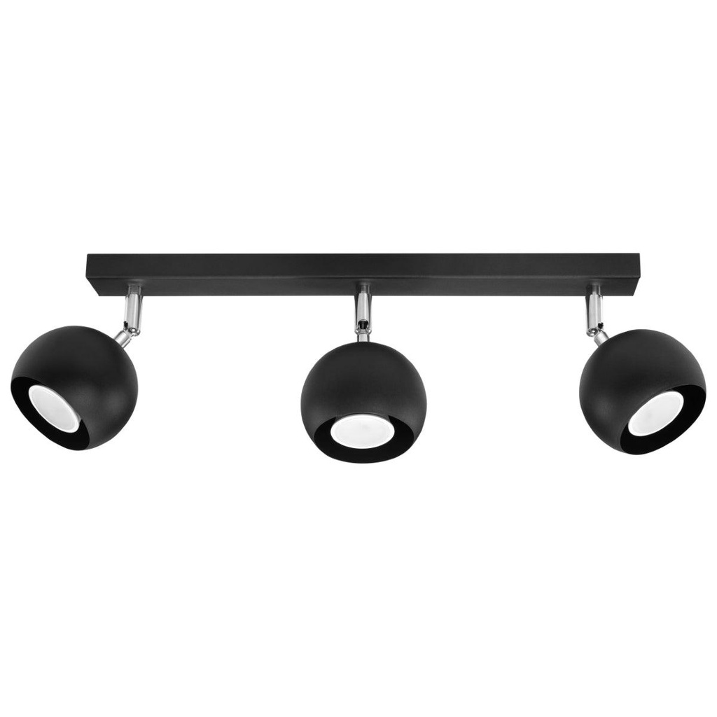 Lampada da soffitto OCULARE 3 nero