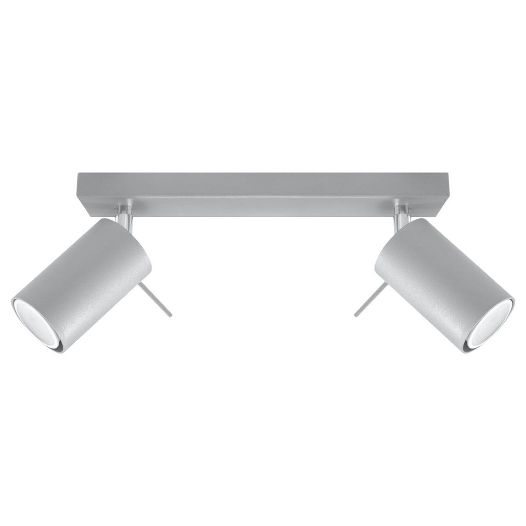 Lampada da soffitto RING 2 grigio
