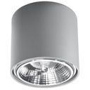 Lampada da soffitto TIUBE grigio