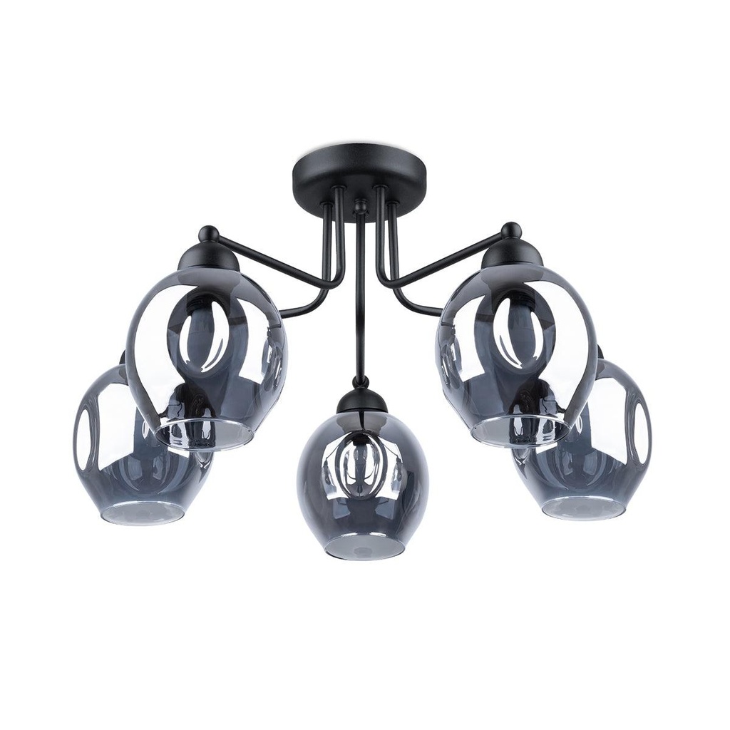 Lampadario FILLAN 5 nero