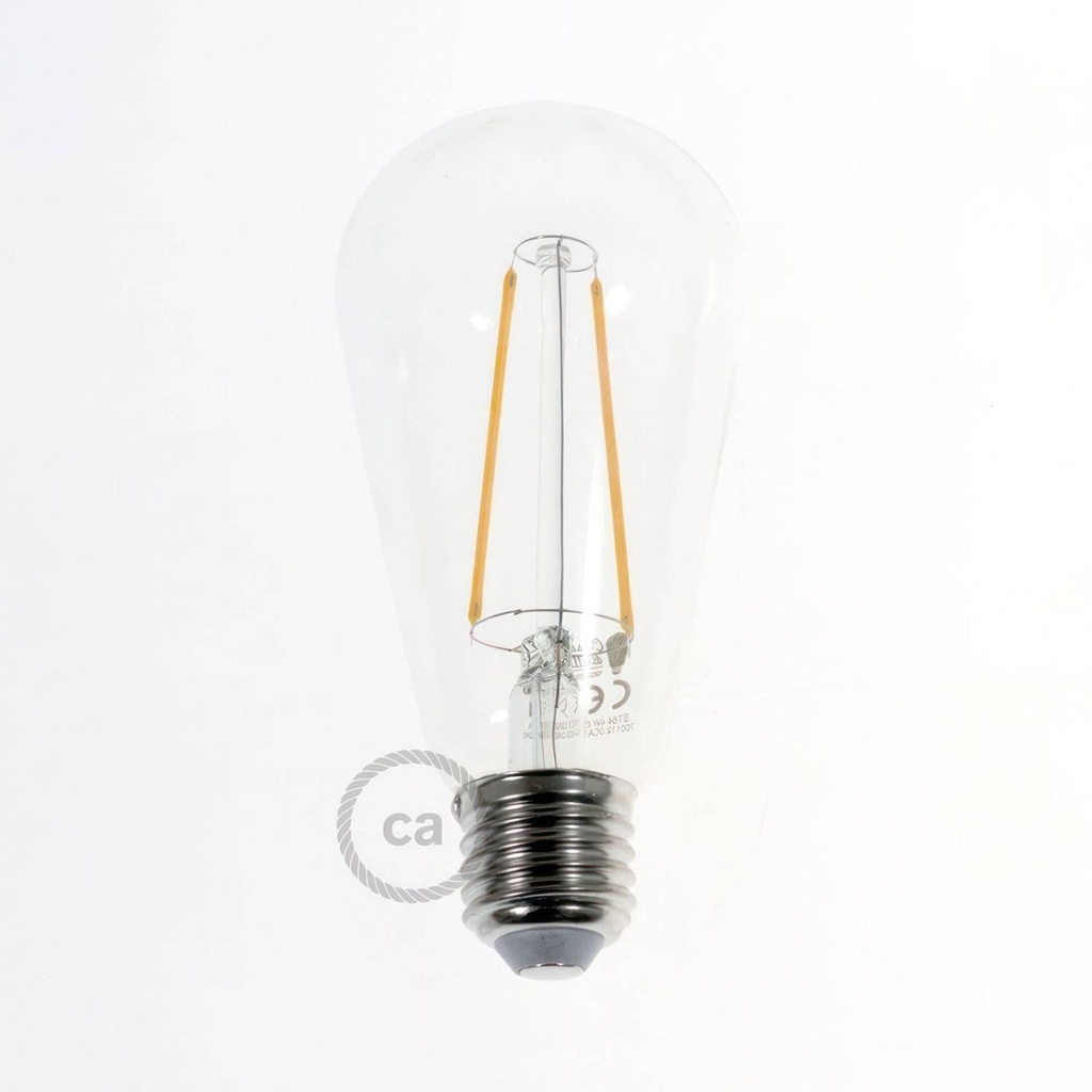 [8055681813168] LED Bulb Transparent Edison ST64 Long Filament 4.5W 470Lm E27