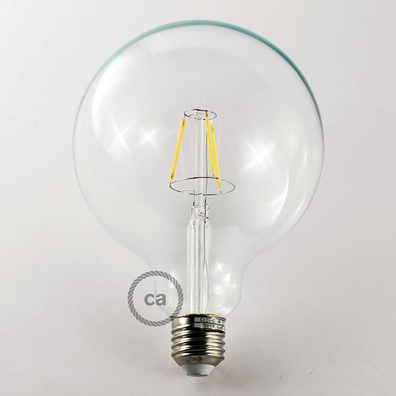 [8055681810983] LED Bulb Transparent Globe G125 Short Filament 4.5W 470Lm E27
