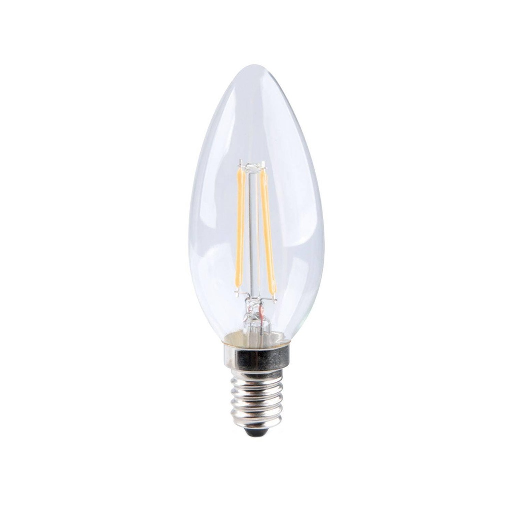 [8055681816022] Lampadina LED Trasparente Oliva 6W 806Lm E14 2700K