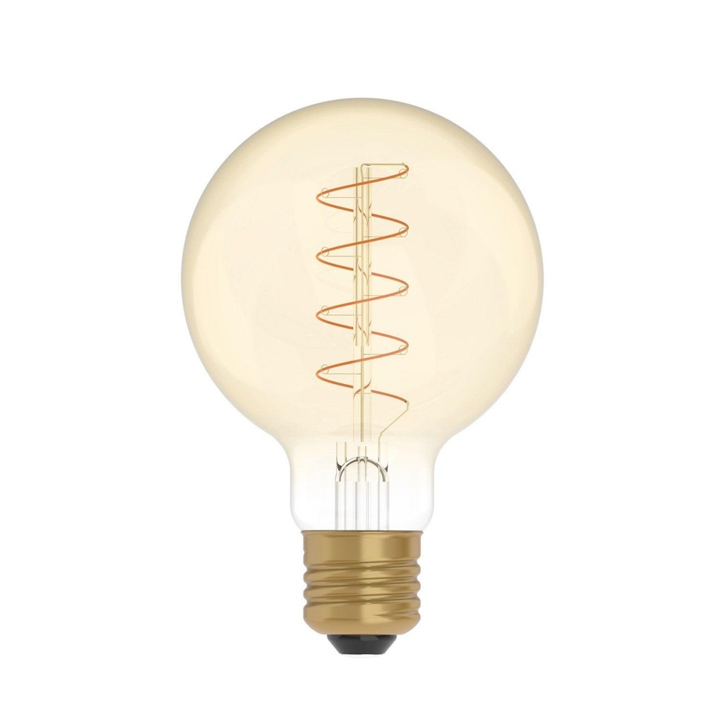 [8057971910137] Golden LED bulb Carbon Line spiral filament Globo G80 4W