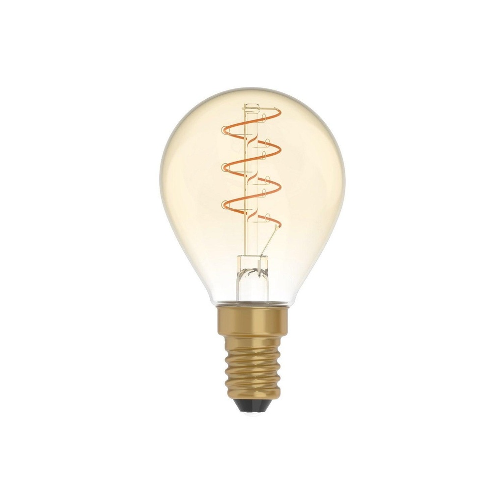 Lampadina LED Dorata Carbon Line filamento a spirale Mini Globo G45