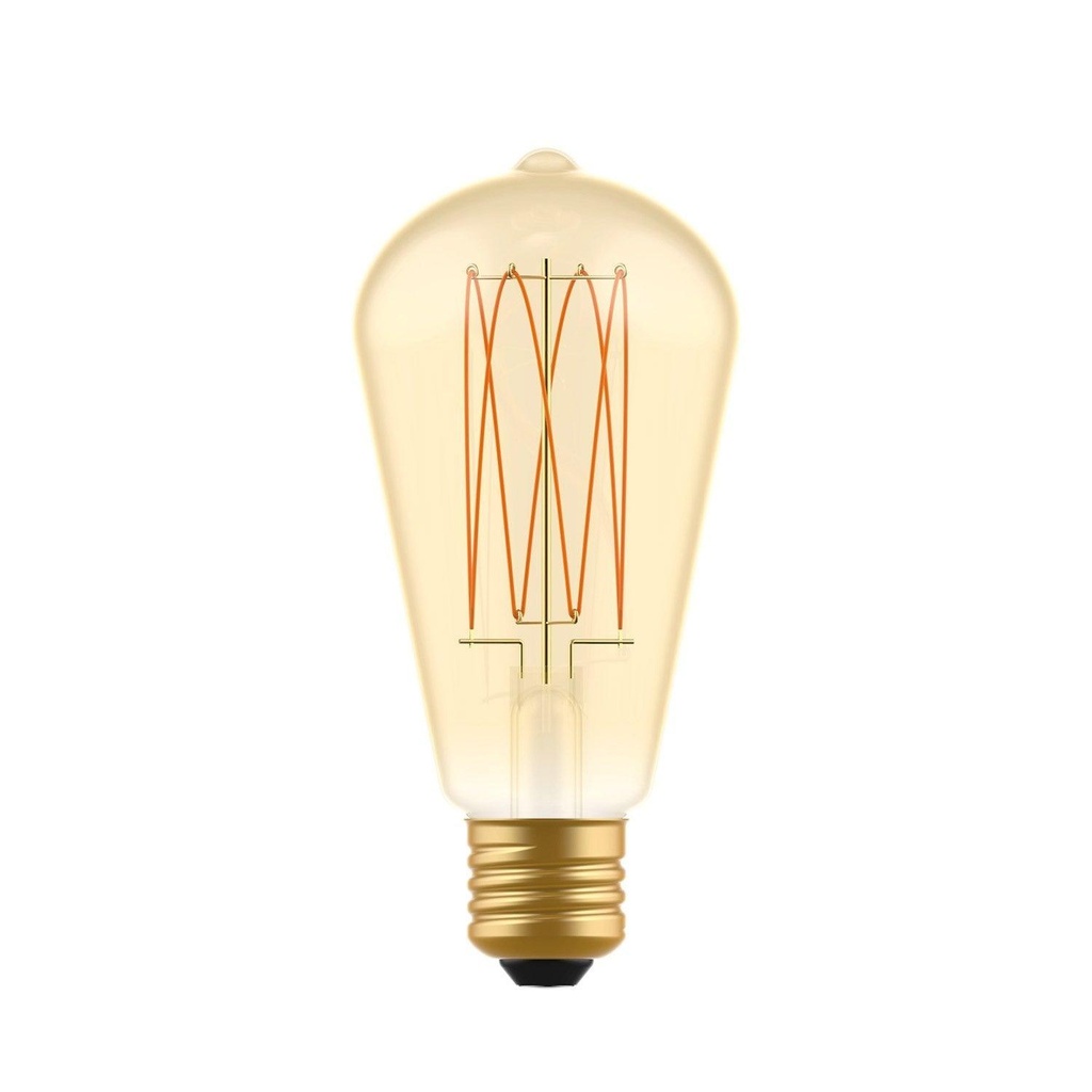 [8057971910199] LED Bulb Gold Carbon Line Vertical Filament Edison ST64 7W