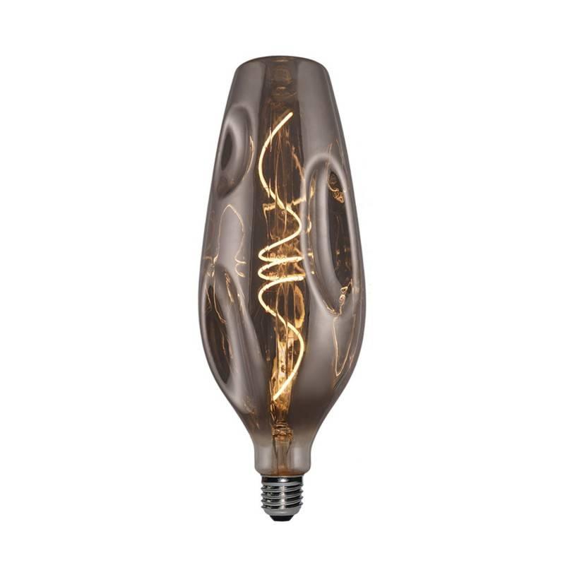 Lampadina LED Smoky Bumped bottiglia filamento a Spirale 5W 100Lm