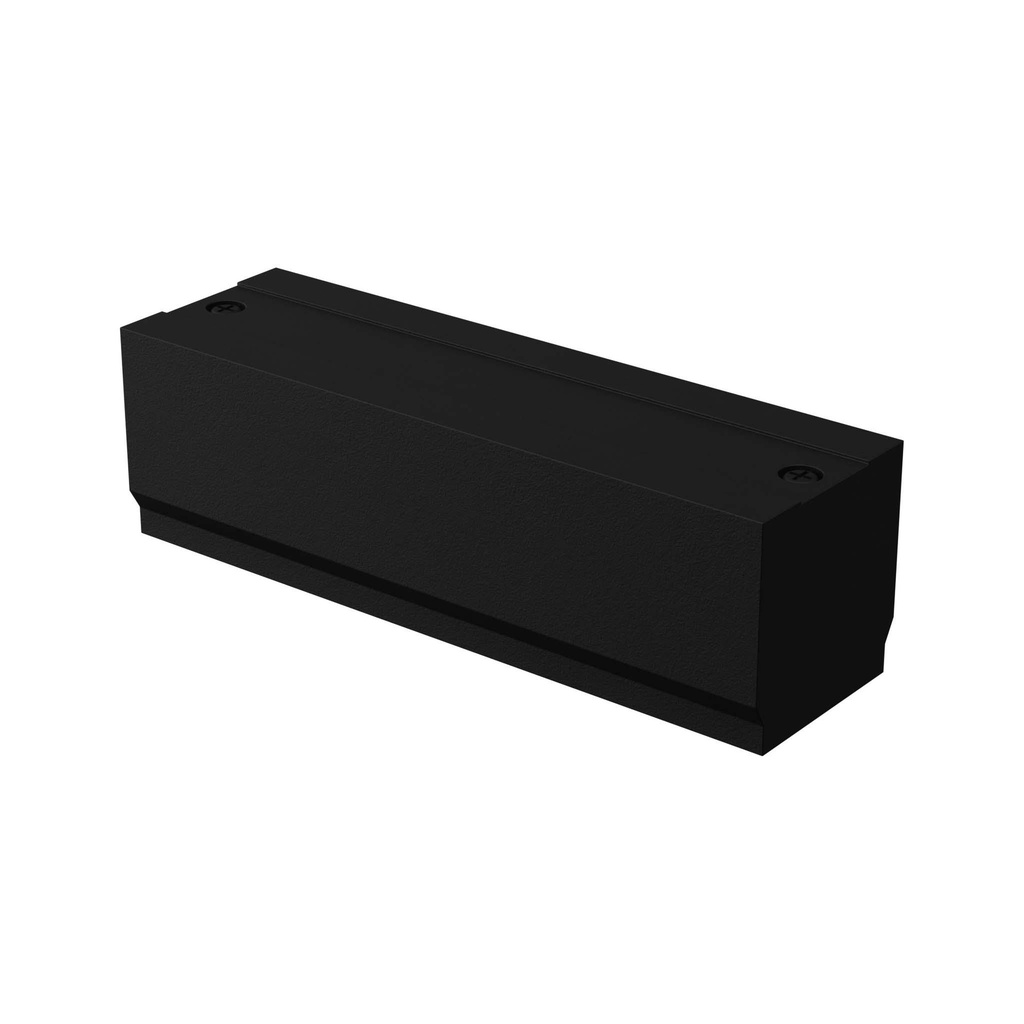 Straight black power connector