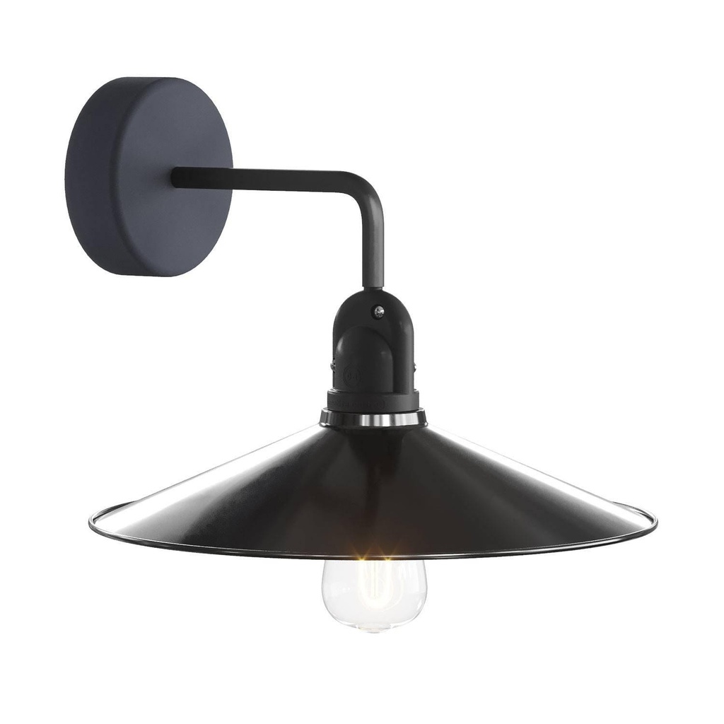 EIVA shade with L-extension, Swing shade and lamp holder