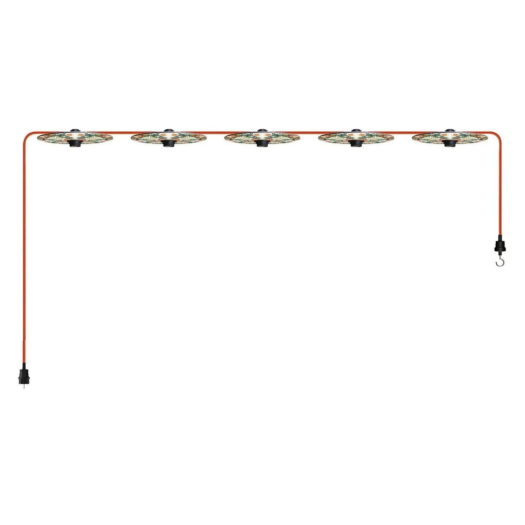 7.5 m Lumet 'Maioliche' system catenary with textile cable, 5