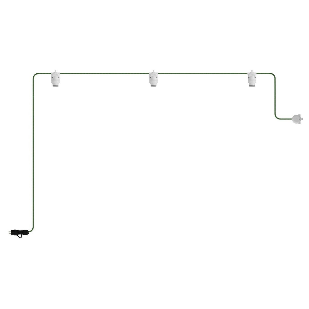 EIVA IP65 portable outdoor catenary with 3 lights