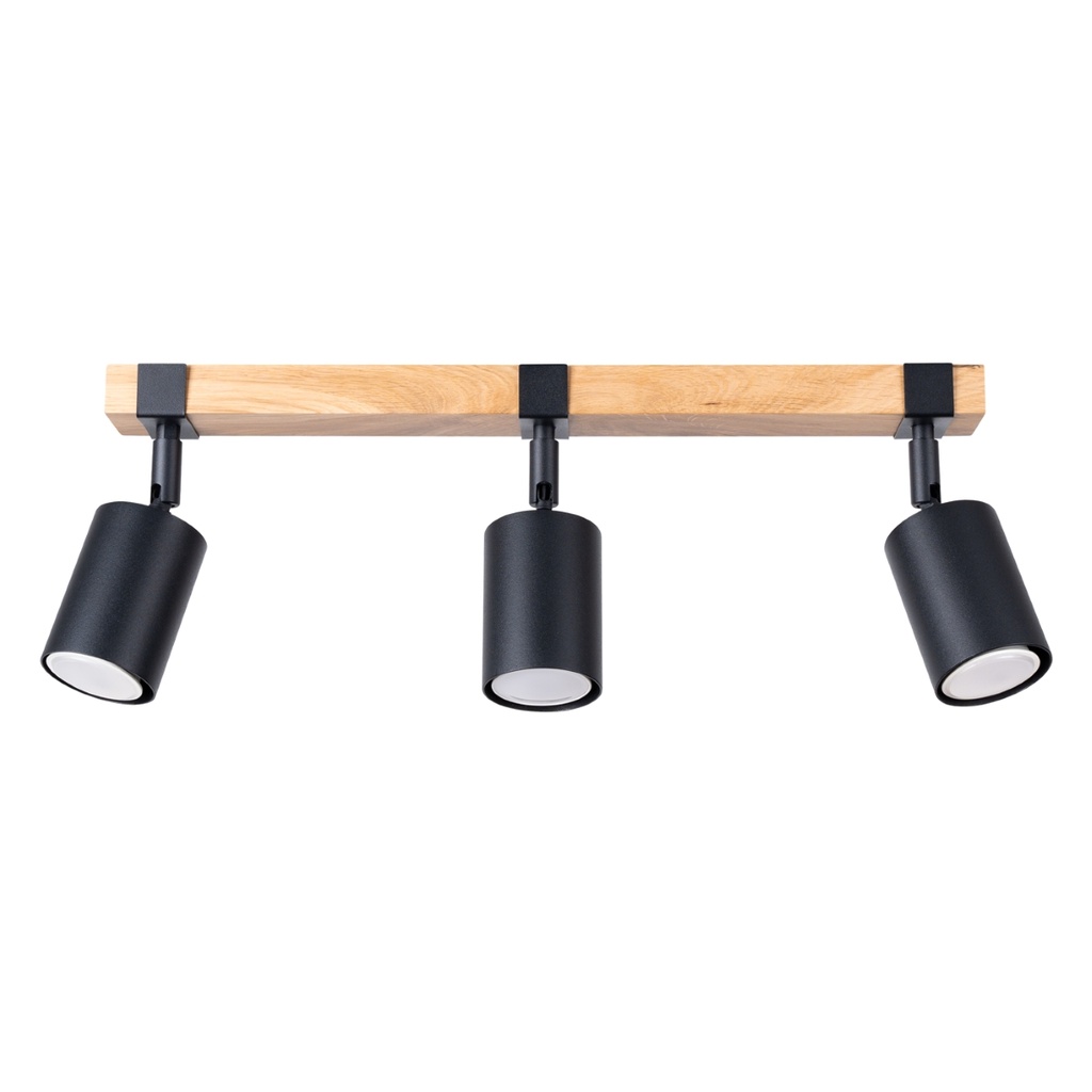 Lampada da soffitto FAGER 3 nera