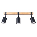 Lampada da soffitto FAGER 3 nera