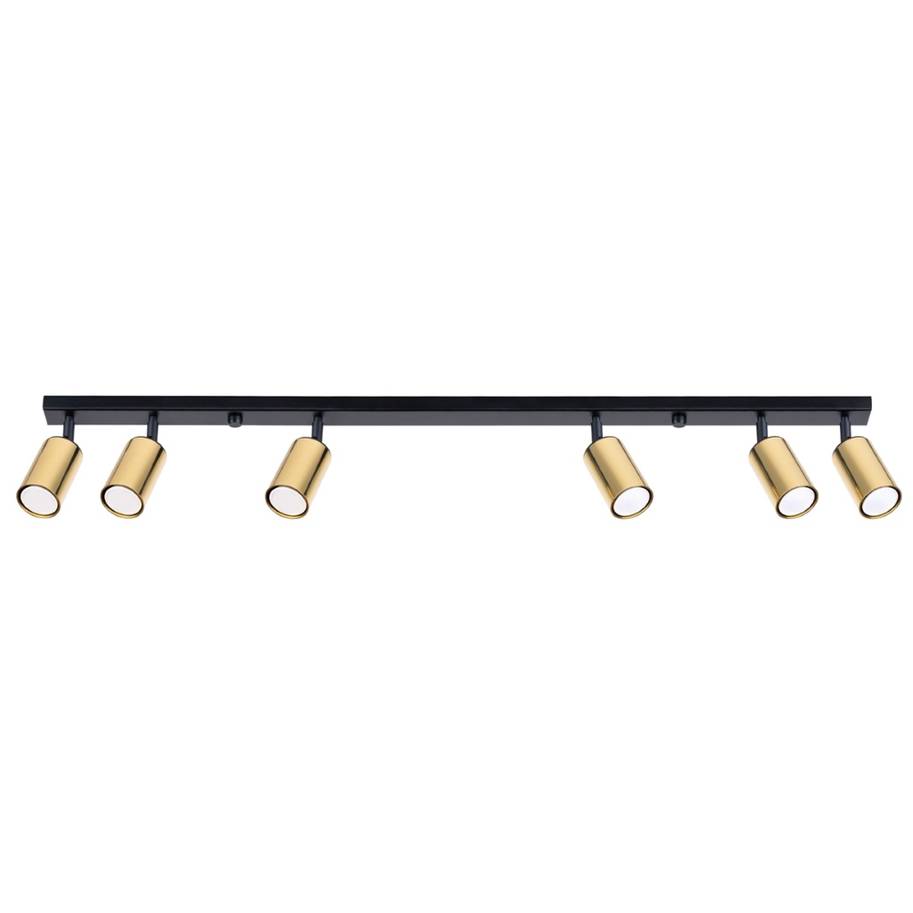 Lampada da soffitto WINX 6L nero/oro