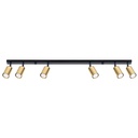 Lampada da soffitto WINX 6L nero/oro