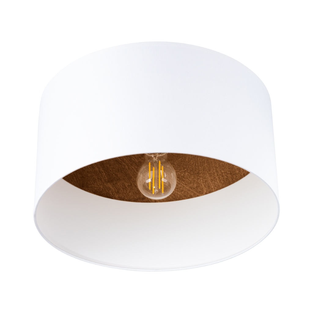 Lampada da soffitto TELESTO bianco/marrone scuro