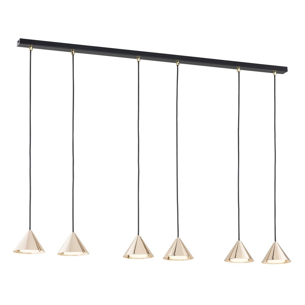 Lampada a sospensione Elit 6 Bl Gold