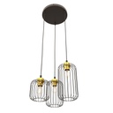 Vander 3Prem Bl Gold pendant lamp