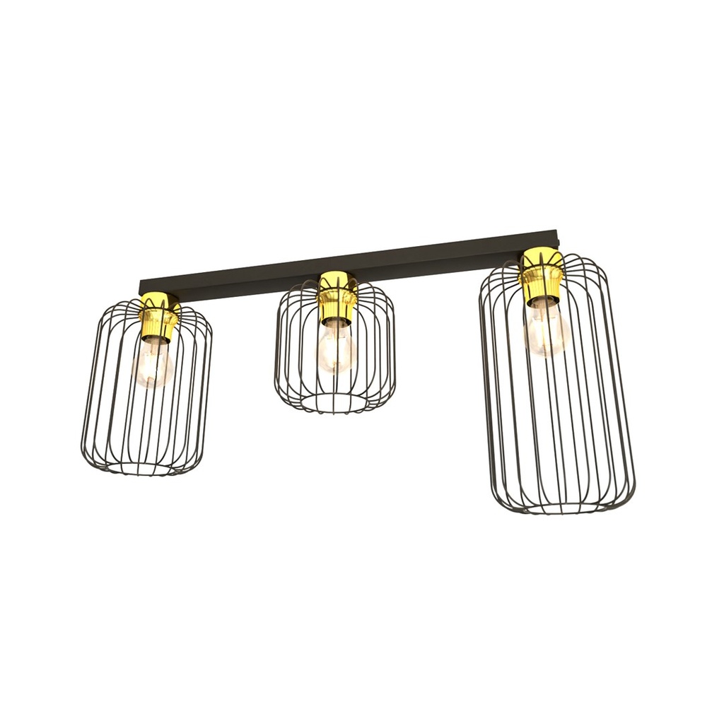 Lampada da soffitto Barn 3 Bl Gold