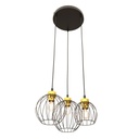 Nando 3Prem Bl Gold pendant lamp