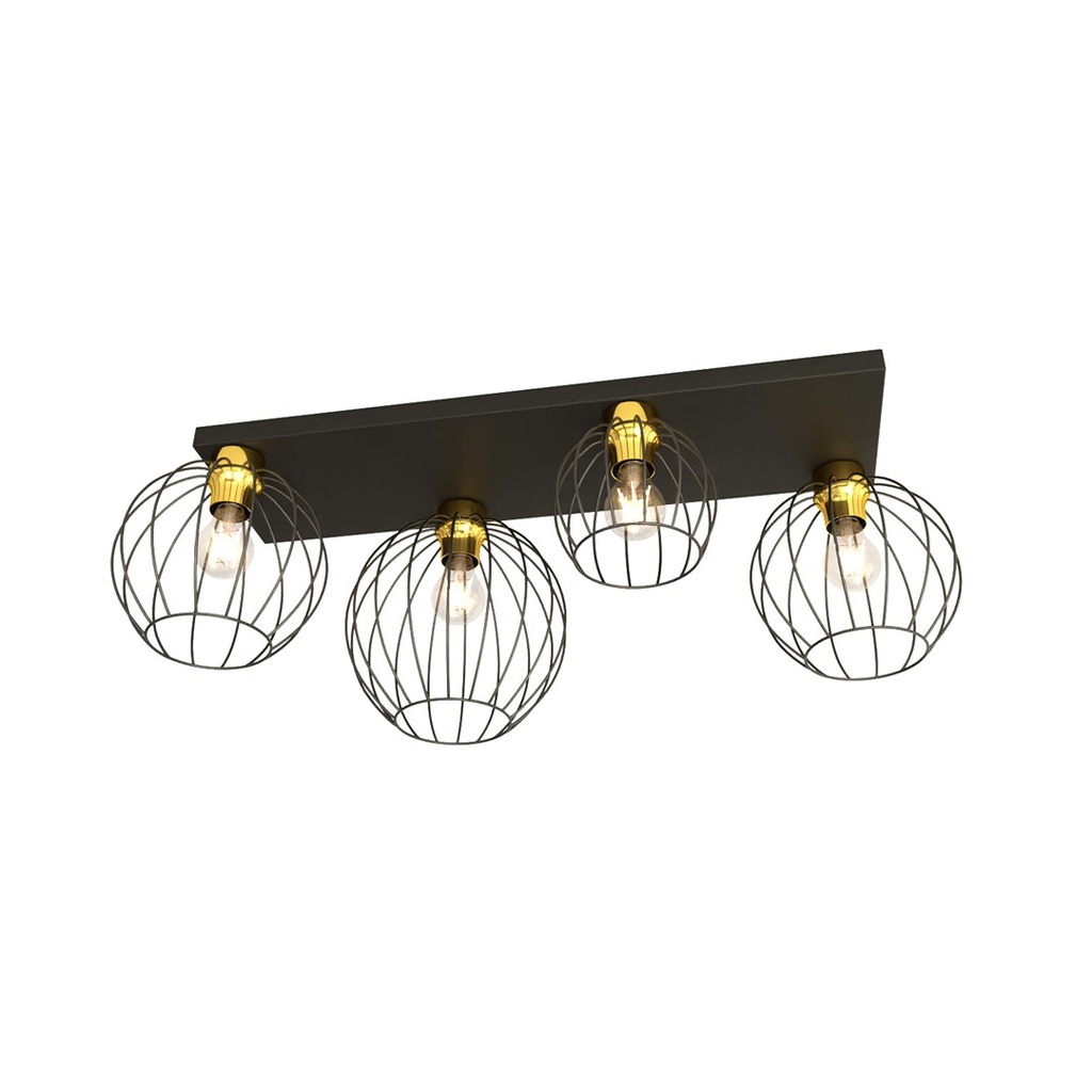 Nest 4 Bl Gold ceiling lamp