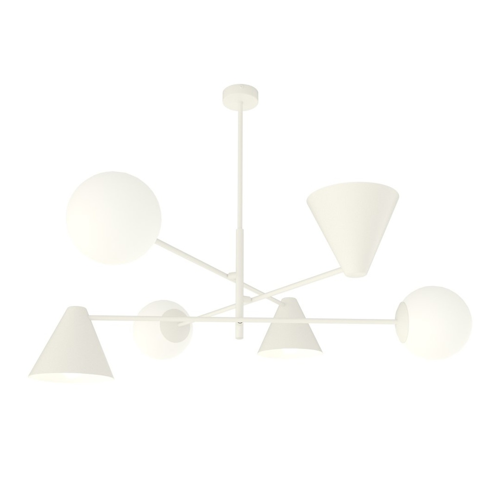 Lampadario Hermes 6 White