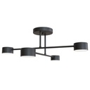 Halo 4 Black ceiling lamp