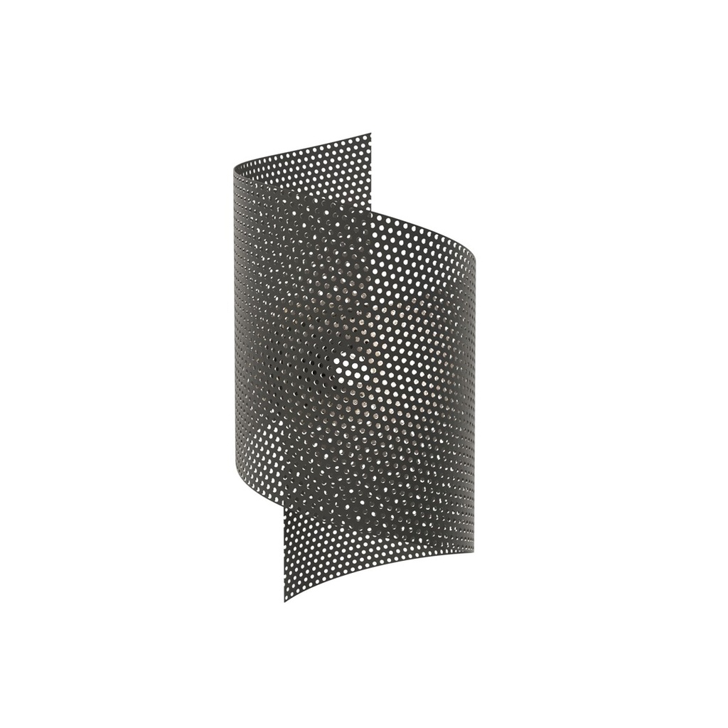 Spiral Black wall lamp
