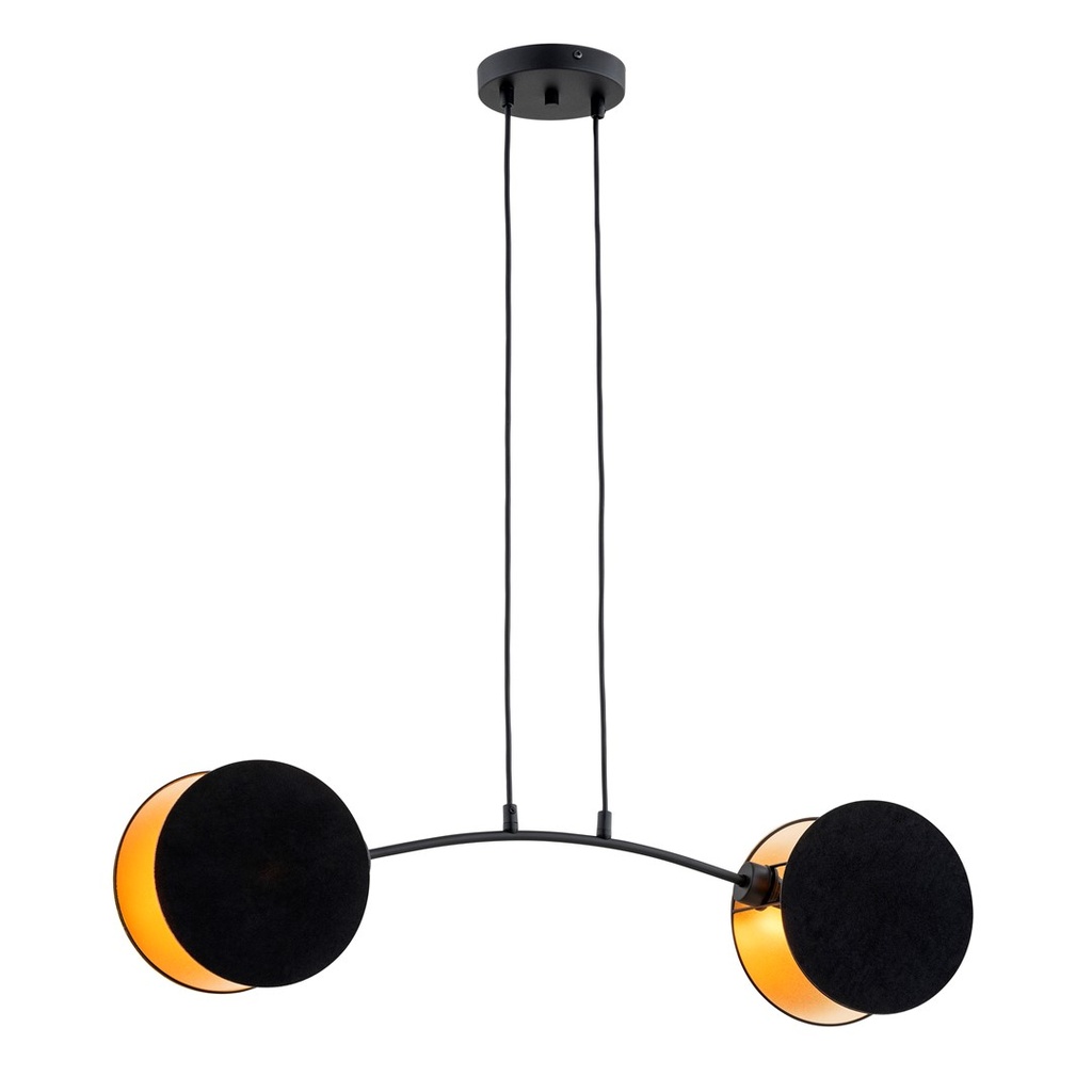 Motif 2 Black/Gold pendant lamp