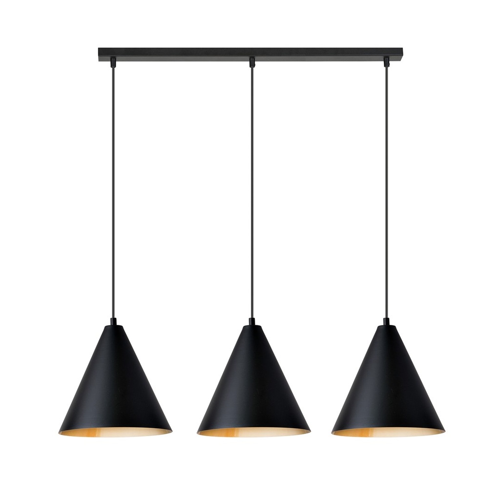 Rebel 3 Black/Gold pendant lamp