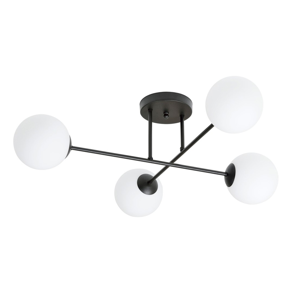 Lampada da soffitto Roma 4 Bl Opal