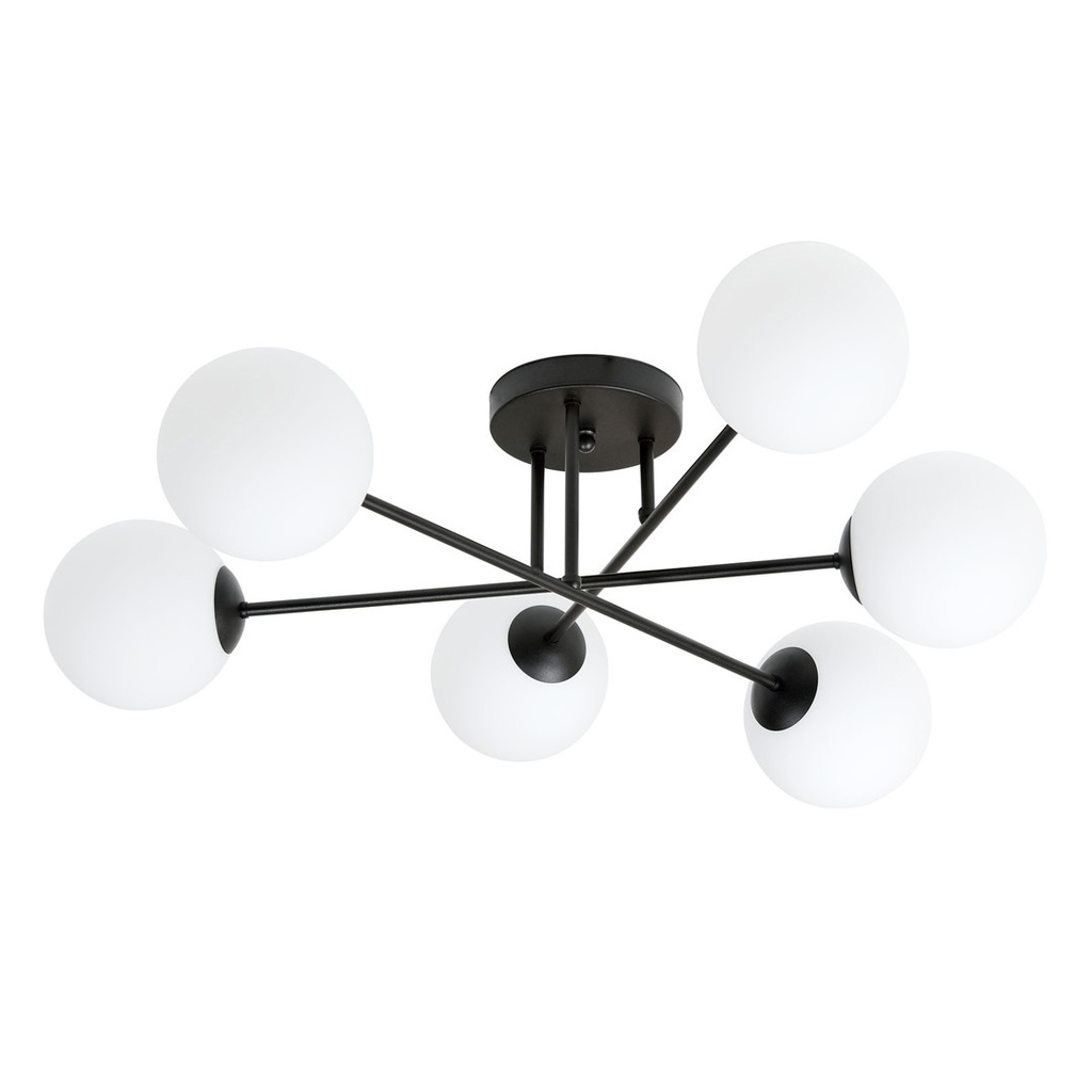 Lampada da soffitto Roma 6 Bl Opal