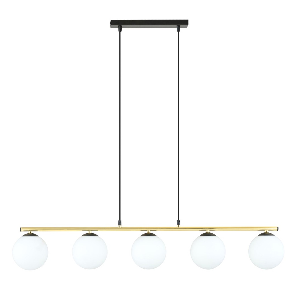 Lampada a sospensione Allora 5 Bl Opal