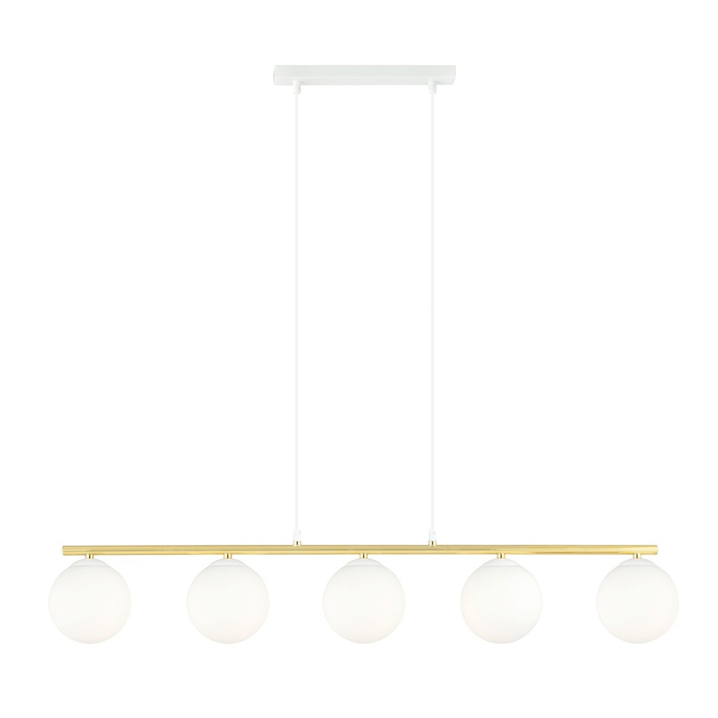 Pendant lamp Quando 5 Wh Opal