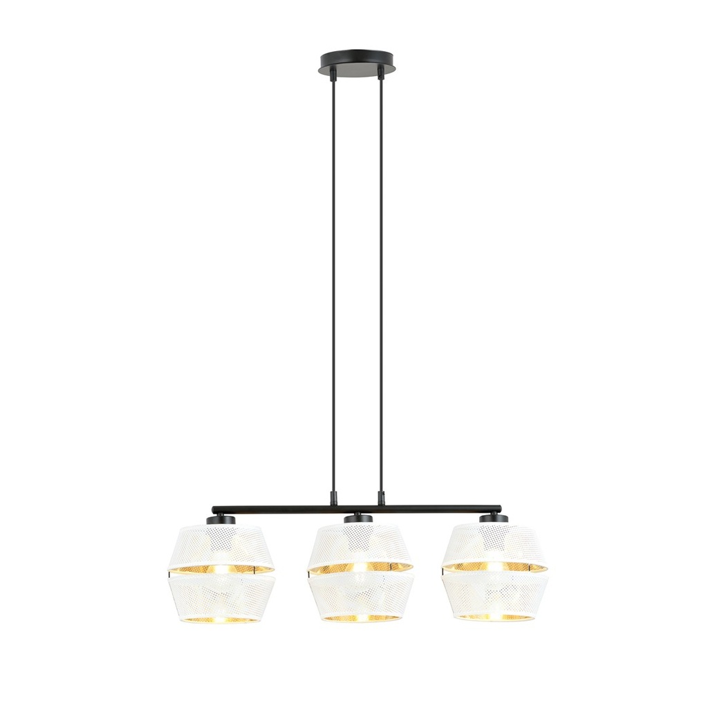 Lampada a sospensione  Piano 3 White/Gold 