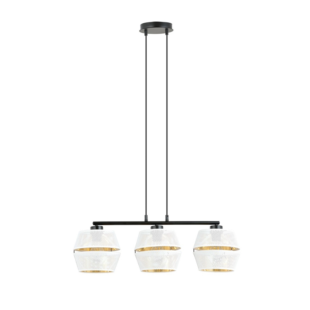 Lampada a sospensione  Malia 3 White/Gold 