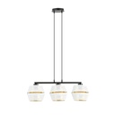 Malia 3 White/Gold pendant lamp