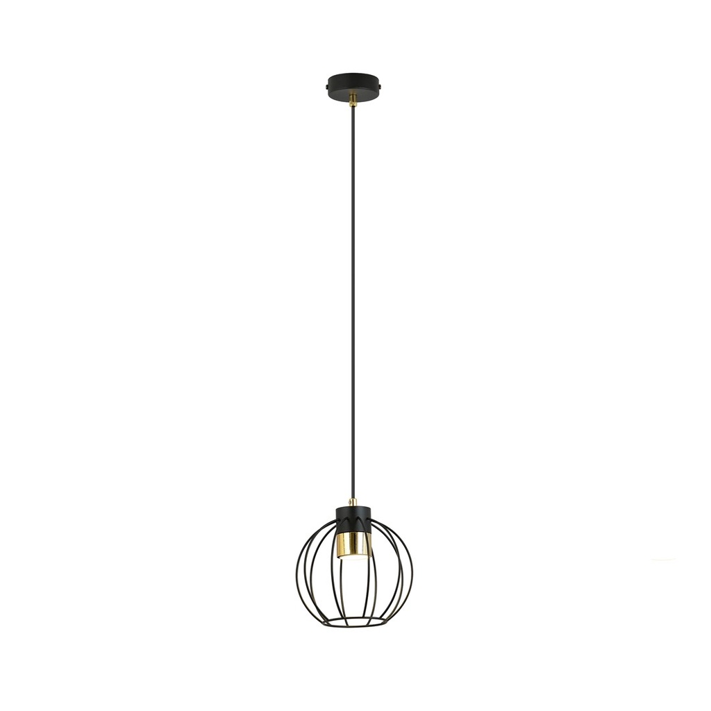 Ajax 1 Black/Gold pendant lamp