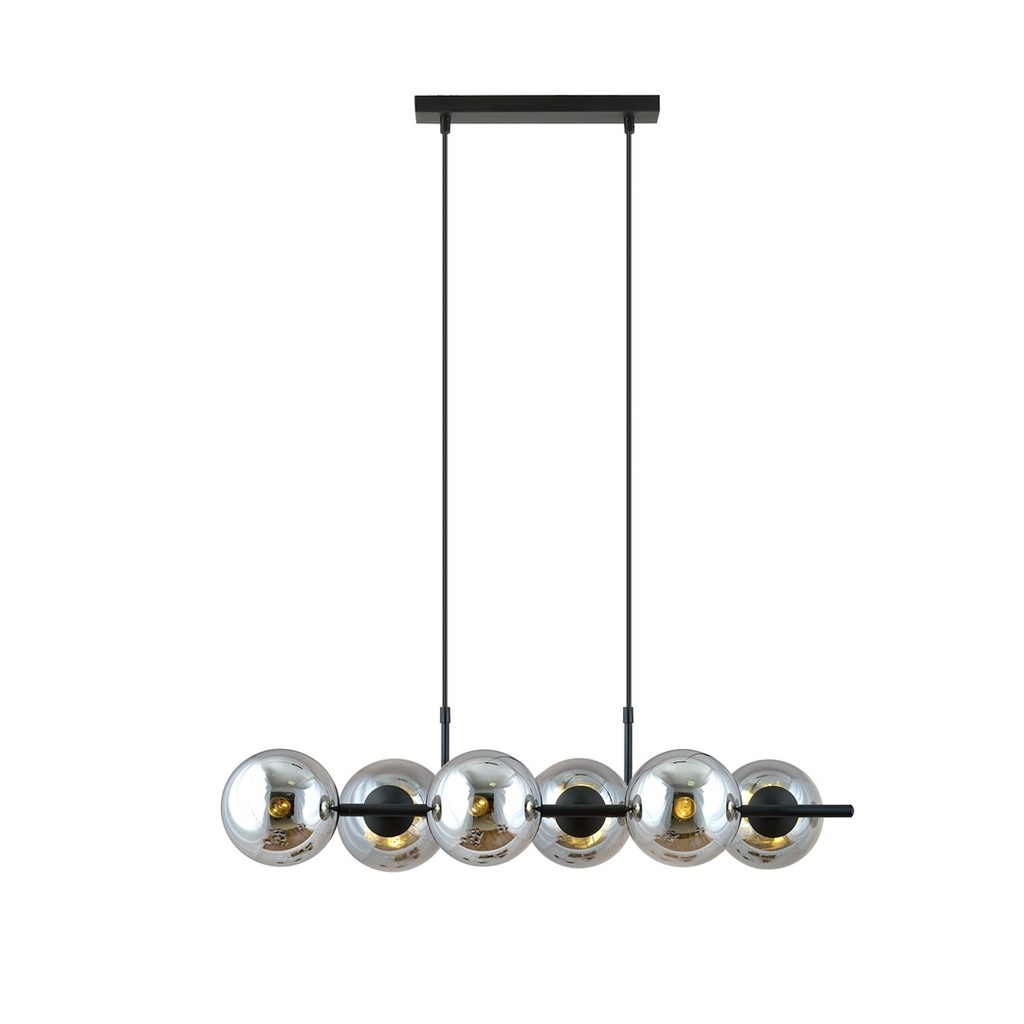 Lampada a sospensione Rory 6 Grafit