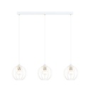 Lampada a sospensione Gino 3 White/Gold
