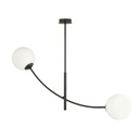 Hunter 2 Black/Opal ceiling lamp
