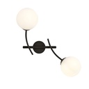 Hunter K2 Black/Opal wall lamp