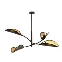 Lampada da soffitto Lotus 4 Black/Gold