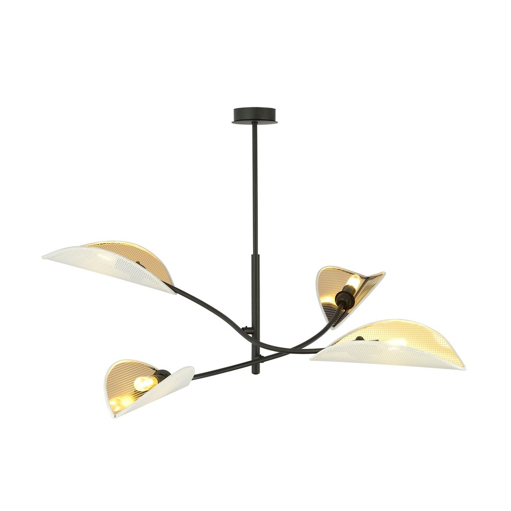 Lampada da soffitto Lotus 4 White/Gold