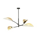 Lotus 4 White/Gold ceiling lamp